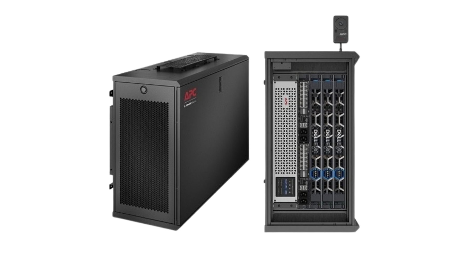 APC by Schneider Electric NetShelter WX AR106VI 6U Wall Mountable Rack Cabinet